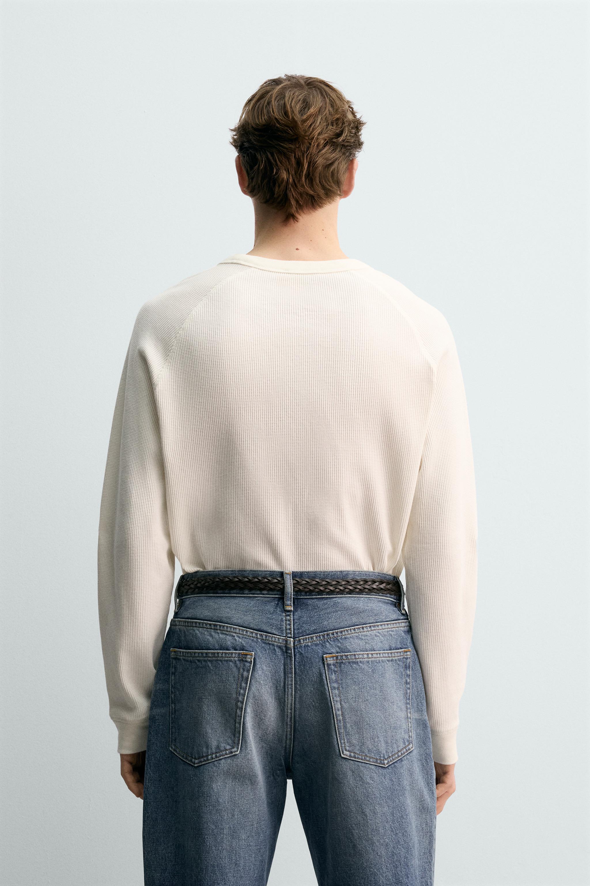 T-SHIRT STRUCTURE WAFFLE AARON LEVINE X ZARA
